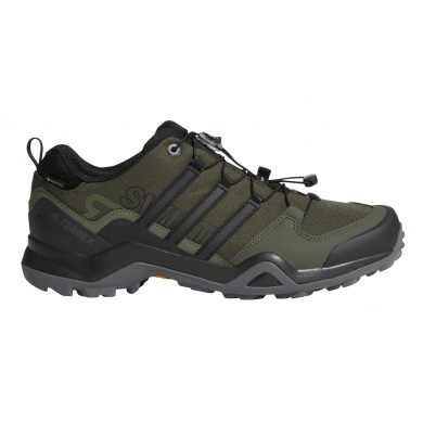 adidas Trail Hiking Shoes Terrex Swift R2 GTX dark green Men